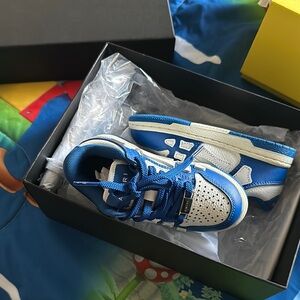 AMIRI Kids Blue and White Sneakers WORN ONCE GREAT CONDITION